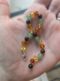 Handgemaakt barnsteen kinderketting & armband (3 kleuren en verschillende maten)