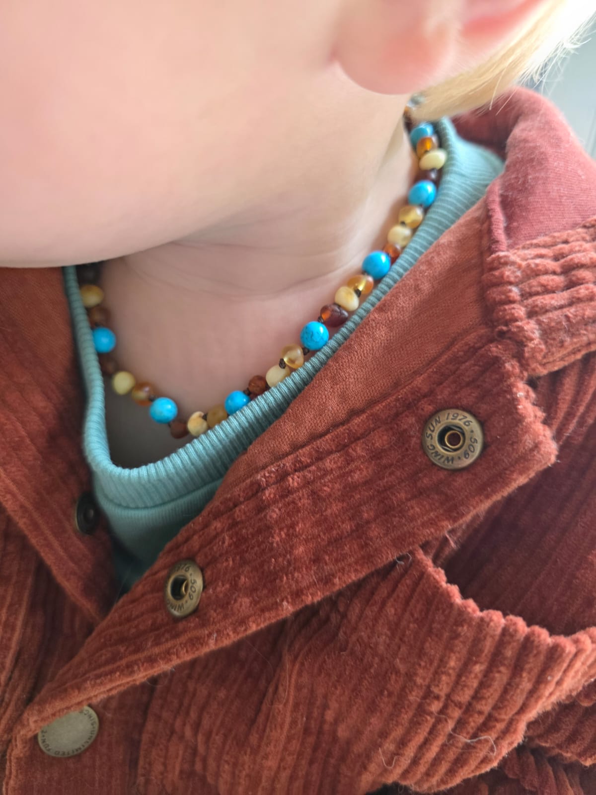 Handgemaakt barnsteen kinderketting & armband (3 kleuren en verschillende maten)