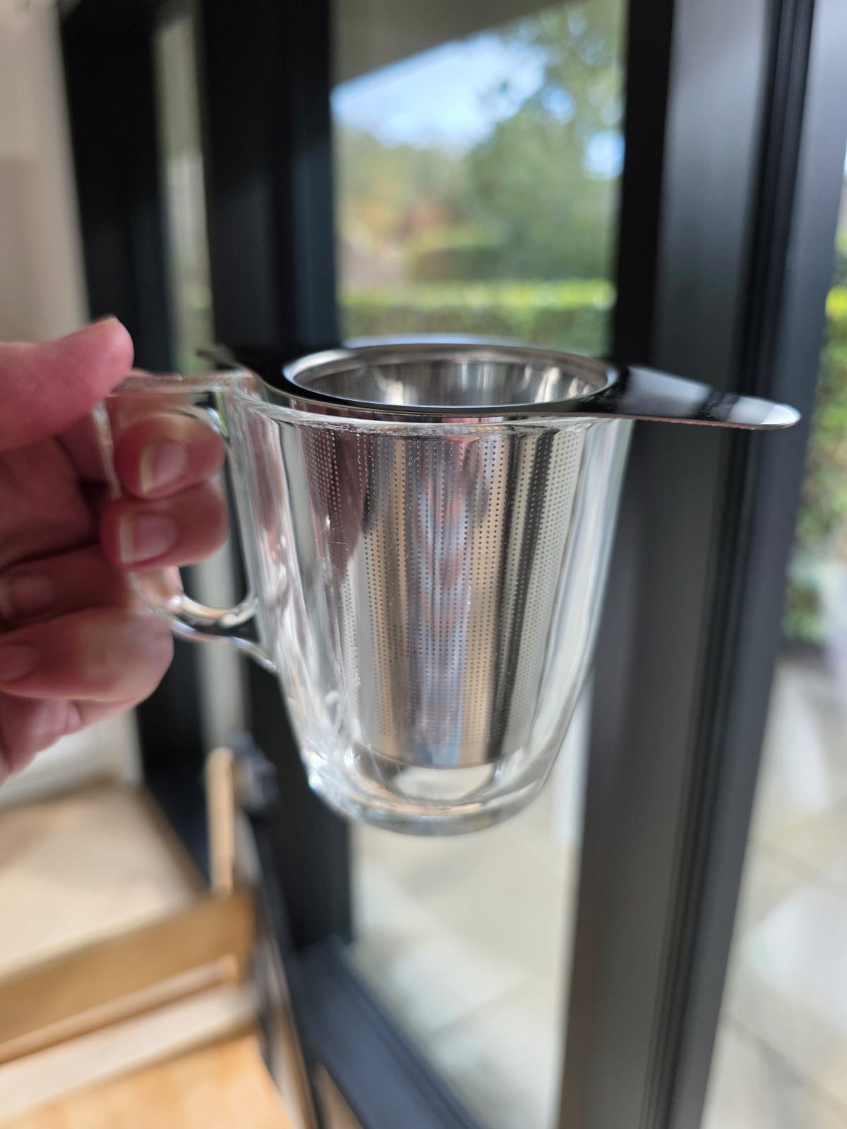 Troepvrij theefilter van roestvrij staal