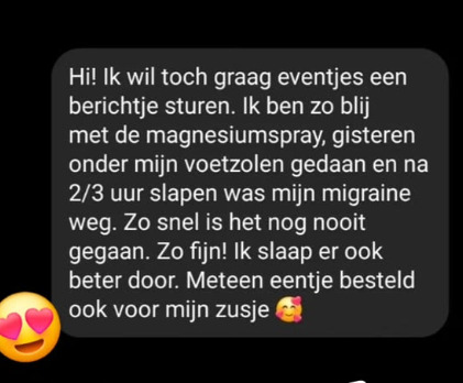 Ervaring met magnesium spray 10